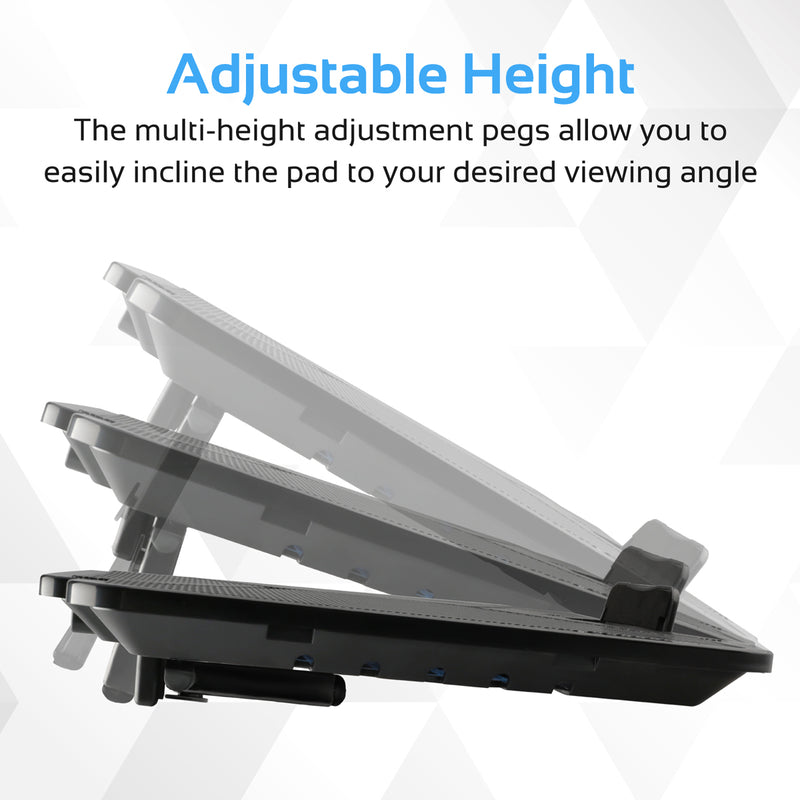 Promate Technologies - Laptop Cooling Pad with Silent Fan Technology