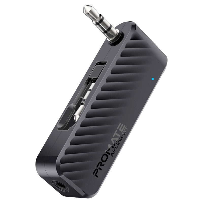 Promate Technologies - Compact AUX to Bluetooth Audio Transmitter Adapter