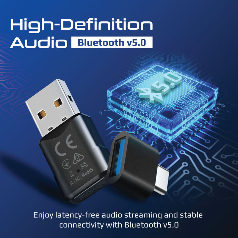 Promate Technologies - MultiPoint Pairing Wireless Audio Adapter