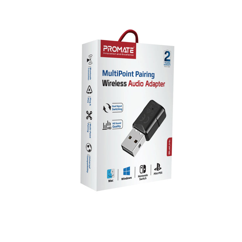 Promate Technologies - MultiPoint Pairing Wireless Audio Adapter