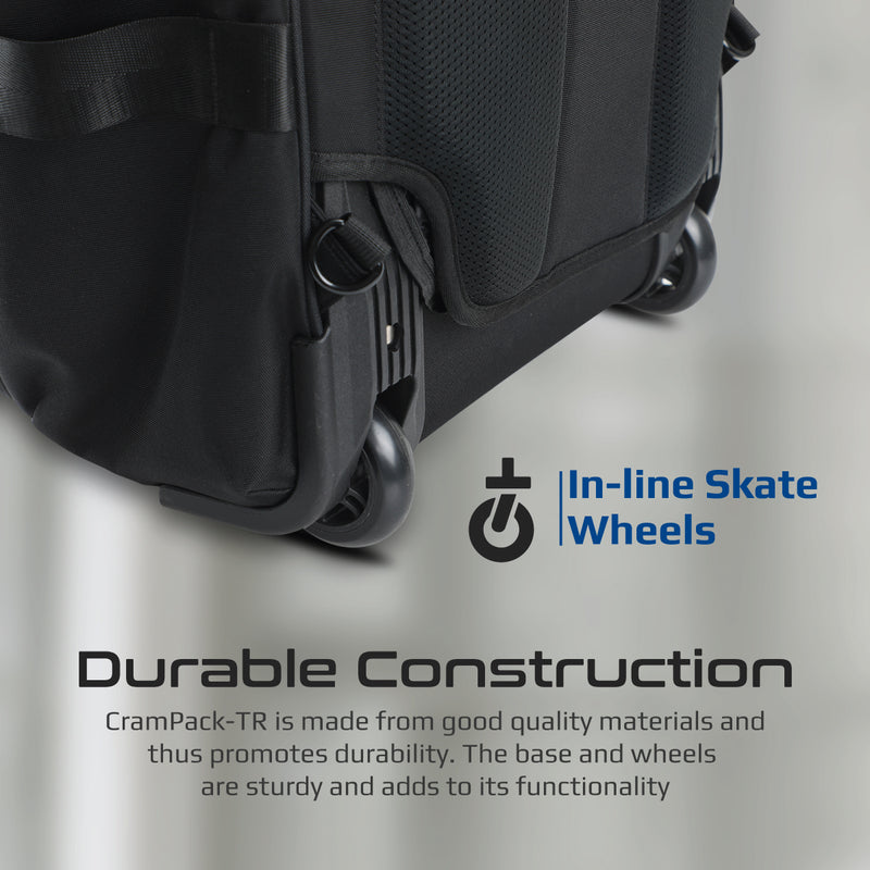 Promate Technologies - Multi-Functional 15.6” Laptop Trolley Bag with Large Multiple Compartments