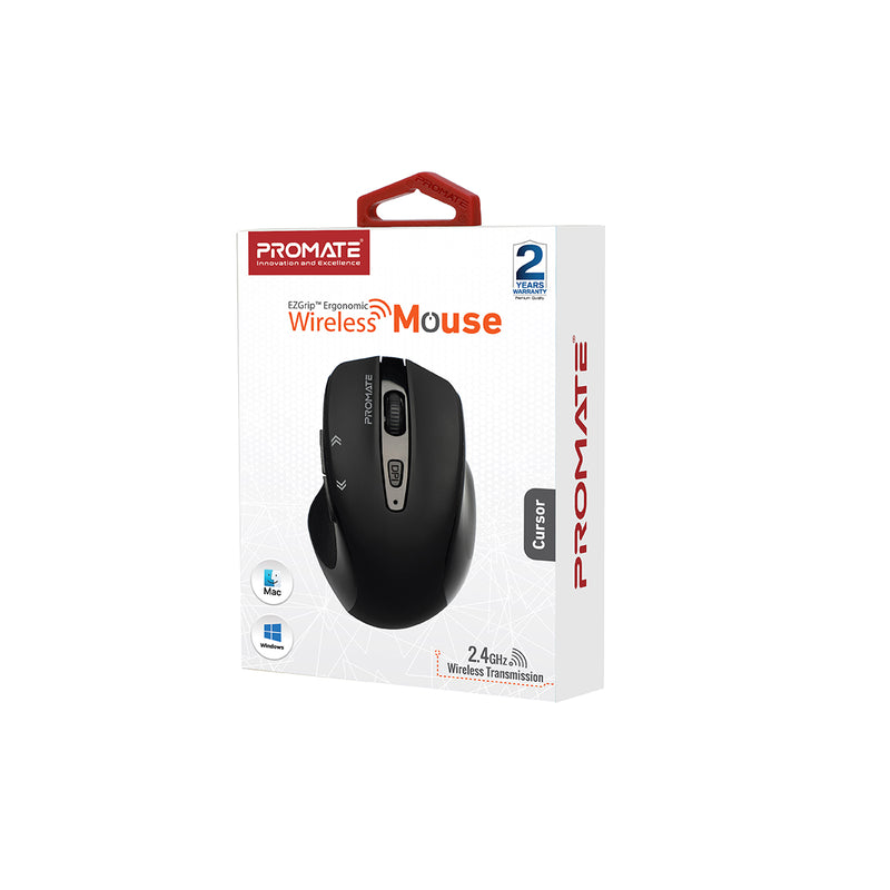 Promate Technologies - EZGrip™ Ergonomic Wireless Mouse