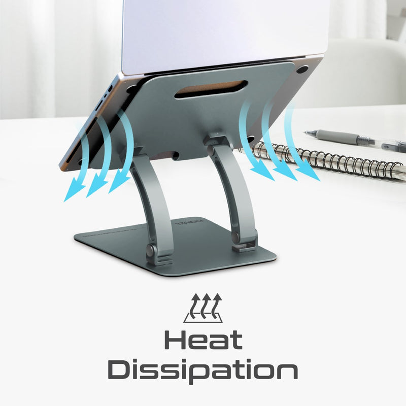Promate Technologies - Ergonomic Multi-Level Aluminum Laptop Stand