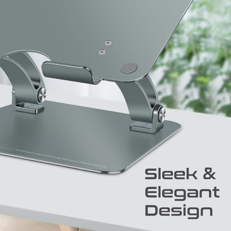 Promate Technologies - Ergonomic Multi-Level Aluminum Laptop Stand