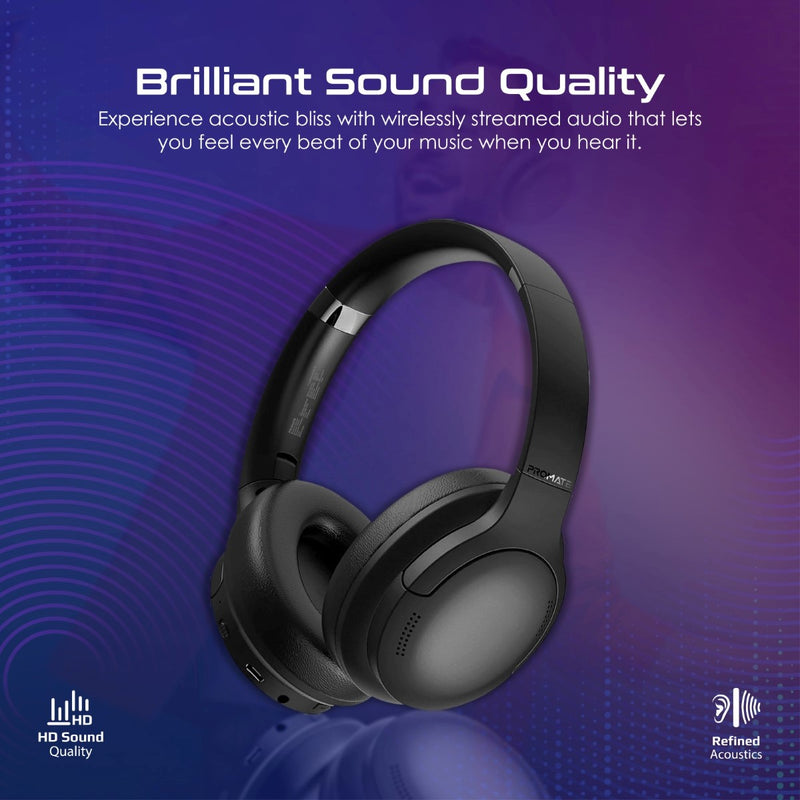 Promate Technologies - High Fidelity Over-Ear Wireless Headphones