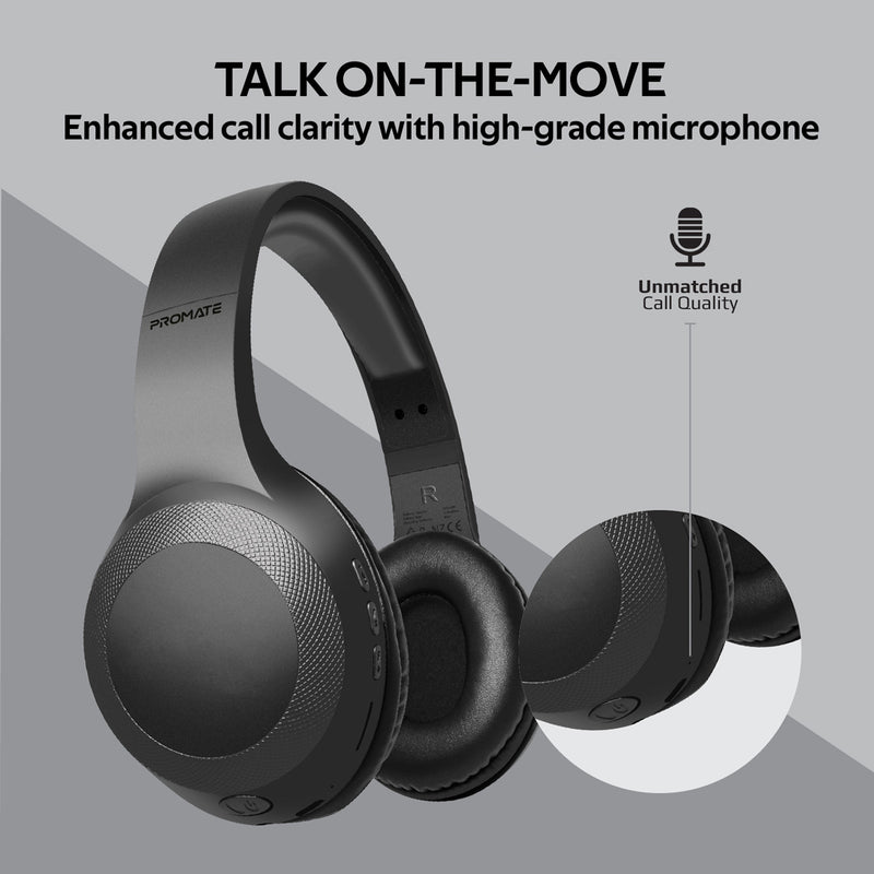 Promate Technologies - Deep Bass Over-Ear Wireless Headphones