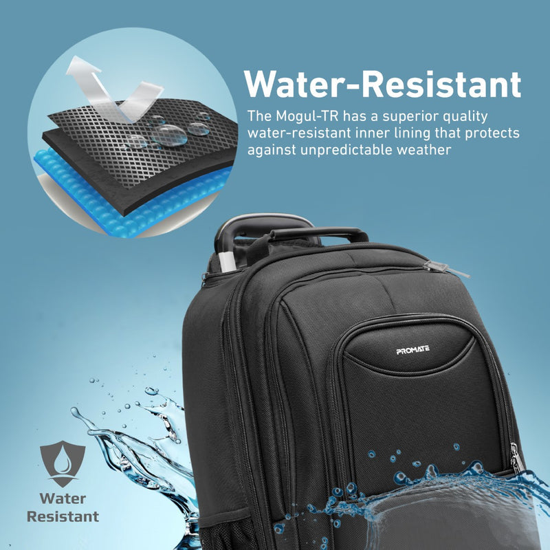 Promate Technologies - SecureStorage™ Trolley bag for 16” Laptop with Multiple Large Compartments