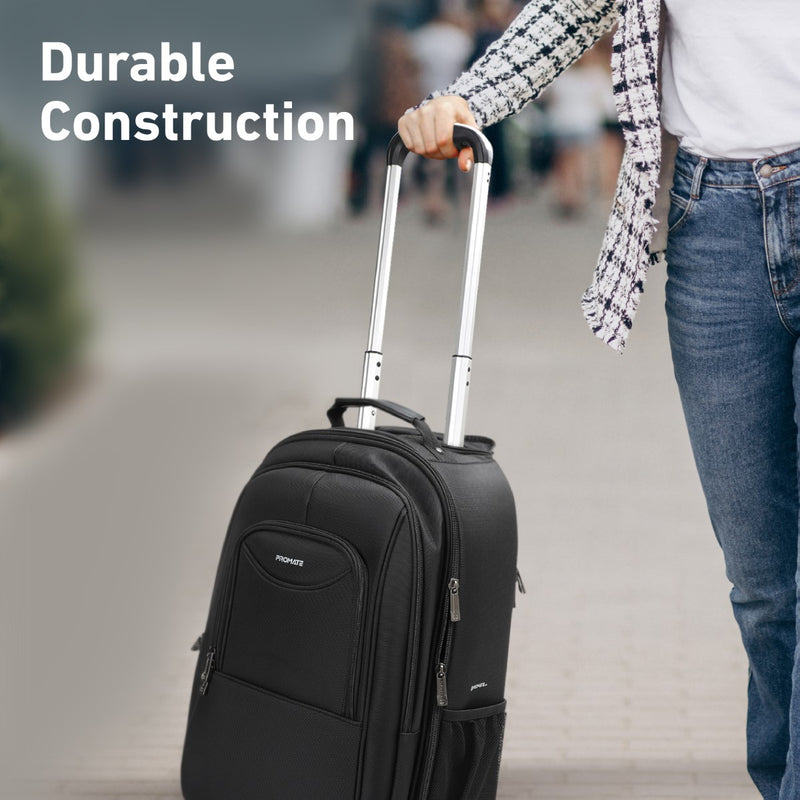 Promate Technologies - SecureStorage™ Trolley bag for 16” Laptop with Multiple Large Compartments