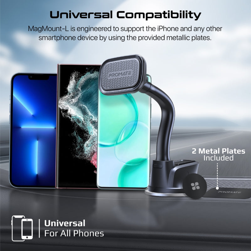 Promate Technologies - SecureGrip™ Magnetic Smartphone Holder