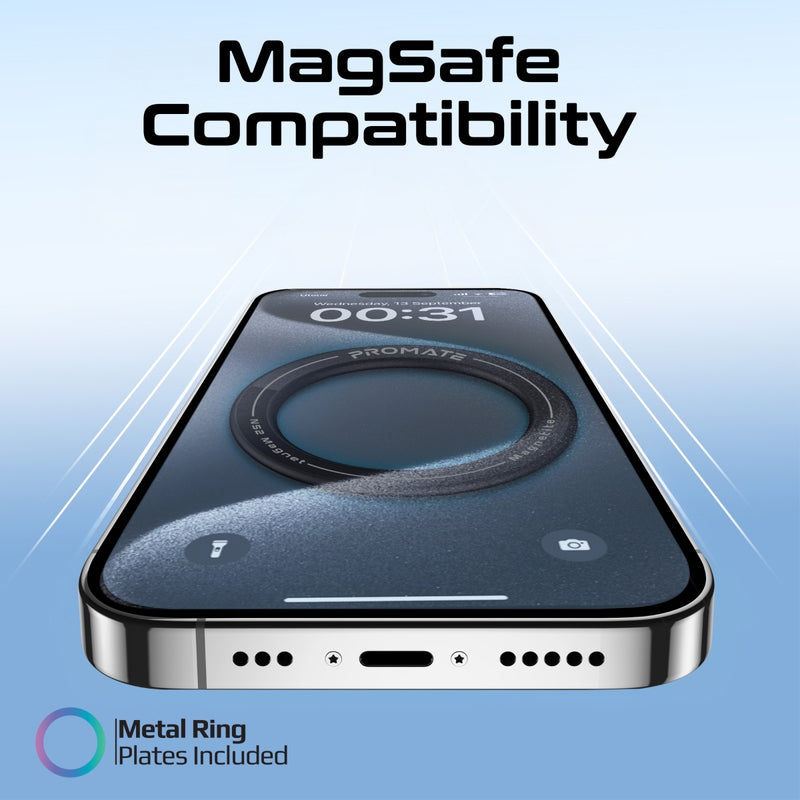 Promate Technologies - 360 Degrees MagSafe Compatible Phone Magnetic Mount