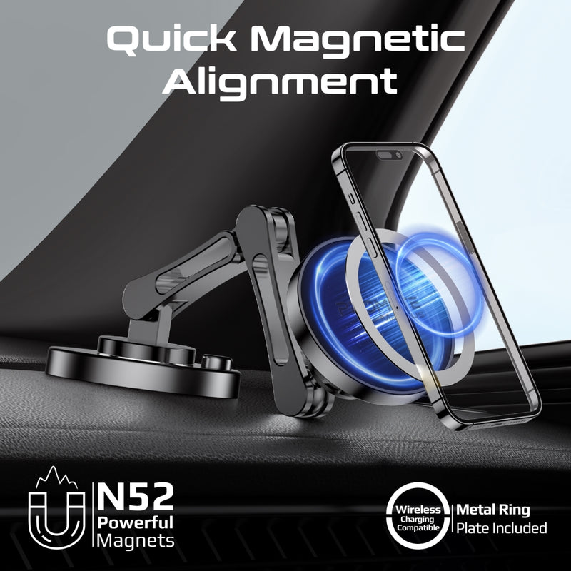 Promate Technologies - SecureGrip™ 360° Cradleless Magnetic Smartphone Holder