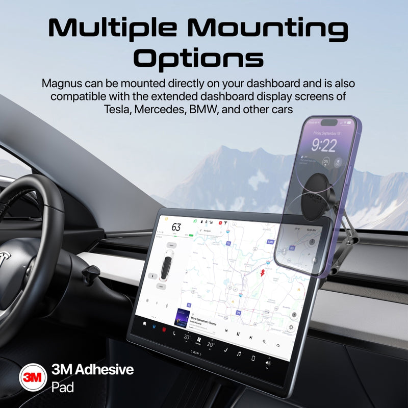 Promate Technologies - SecureGrip™ 360° Cradleless Magnetic Smartphone Holder