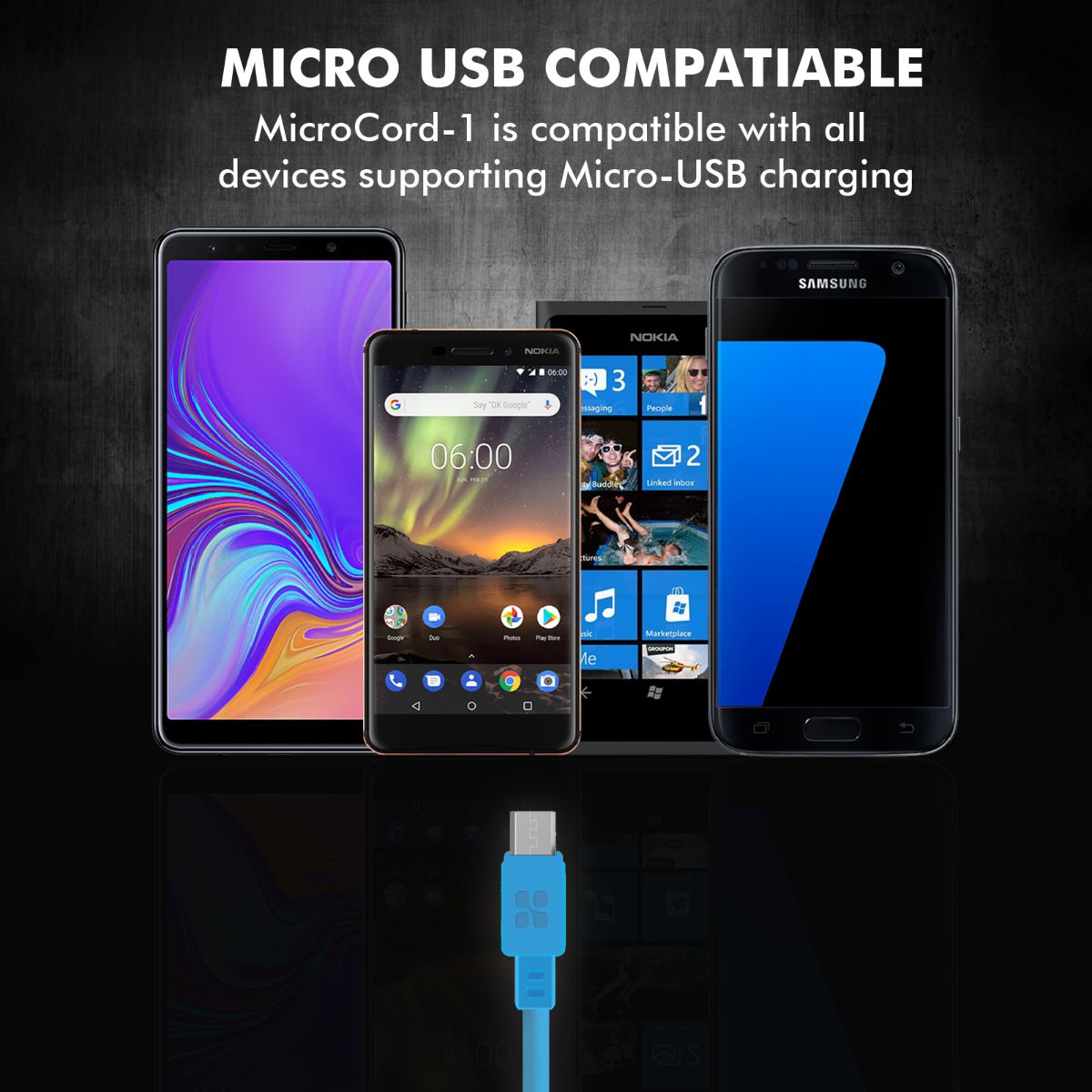 MicroCord-1 Blue