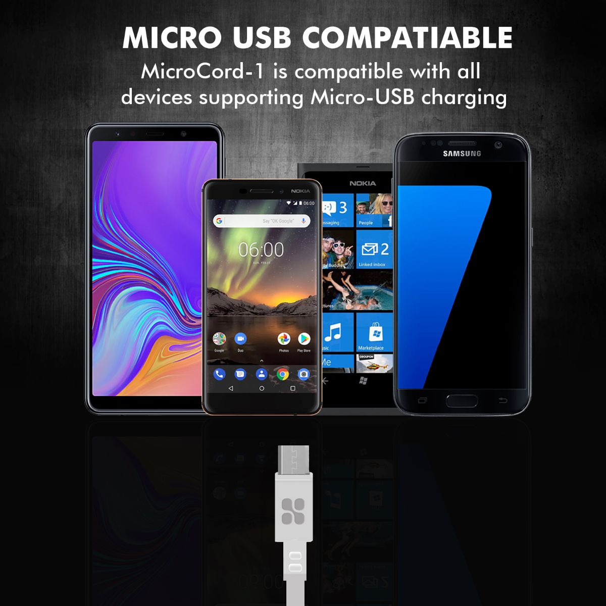 MicroCord-1 White