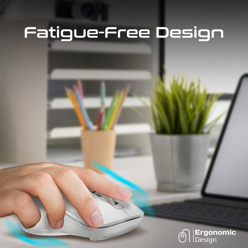 Promate Technologies - Dual Mode Rechargeable Wireless Mouse with BT & RF Connectivity