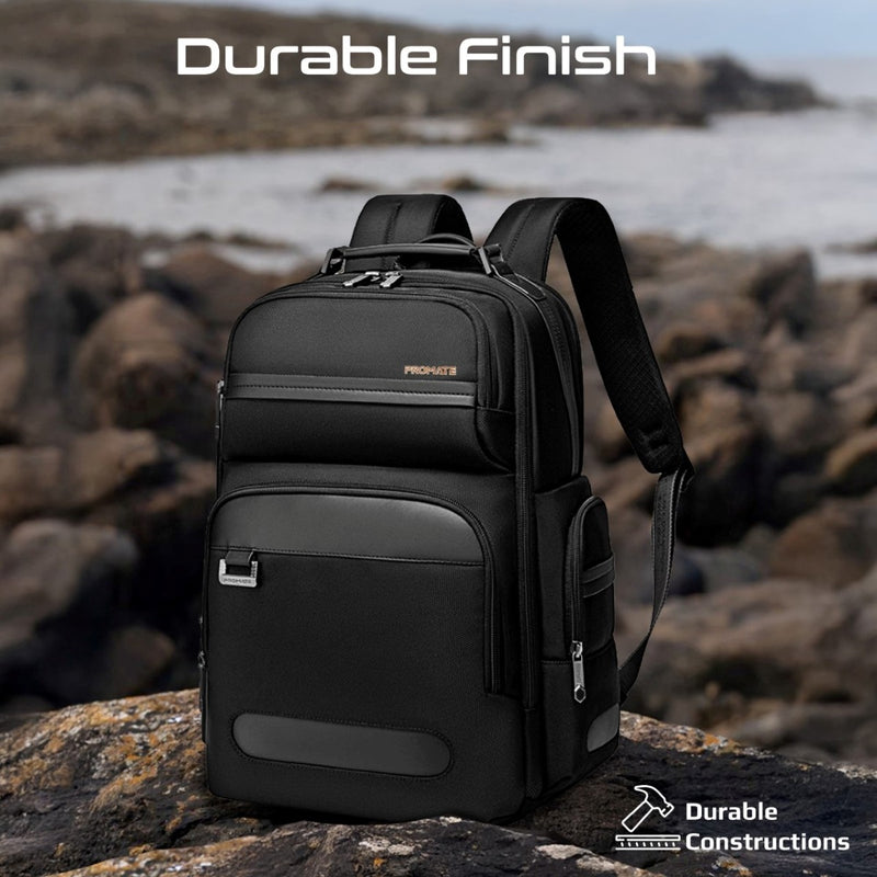 Promate Technologies - SecureStorage™ 15.6" Laptop Backpack with Multiple Compartments