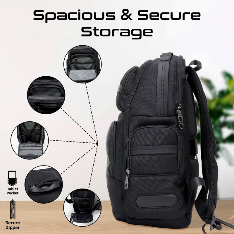 Promate Technologies - SecureStorage™ 15.6" Laptop Backpack with Multiple Compartments