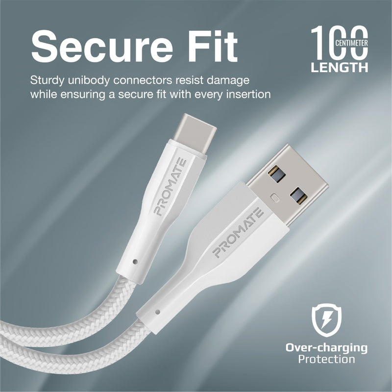 Promate Technologies - Super Flexible Data and Charge USB-C Cable