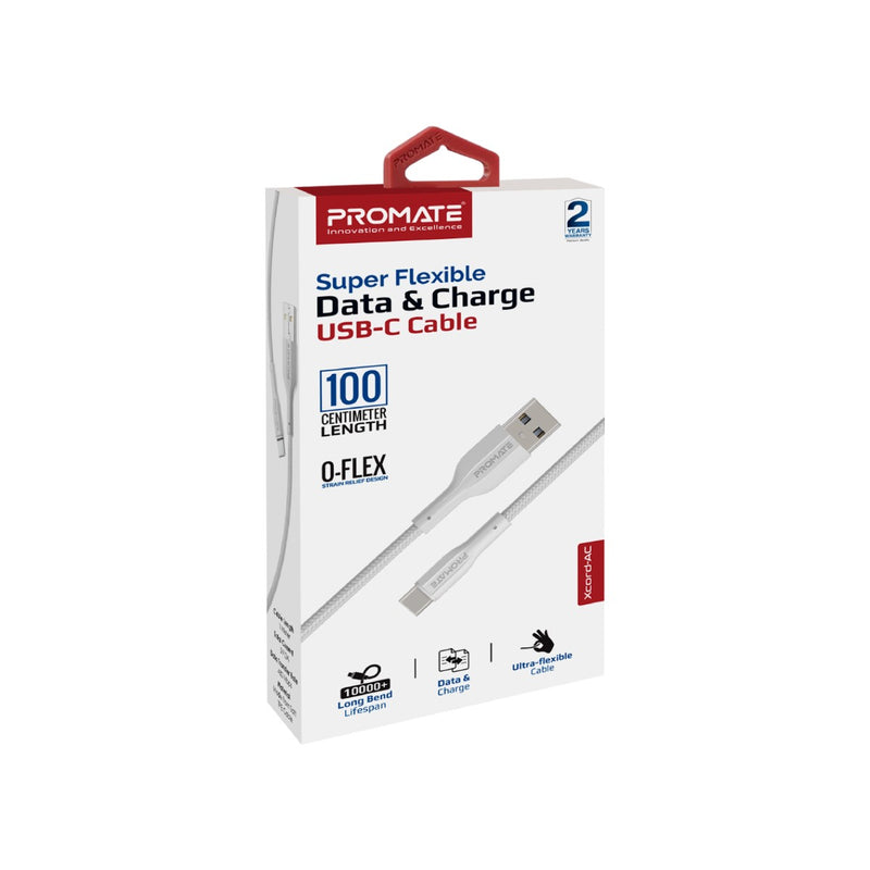 Promate Technologies - Super Flexible Data and Charge USB-C Cable