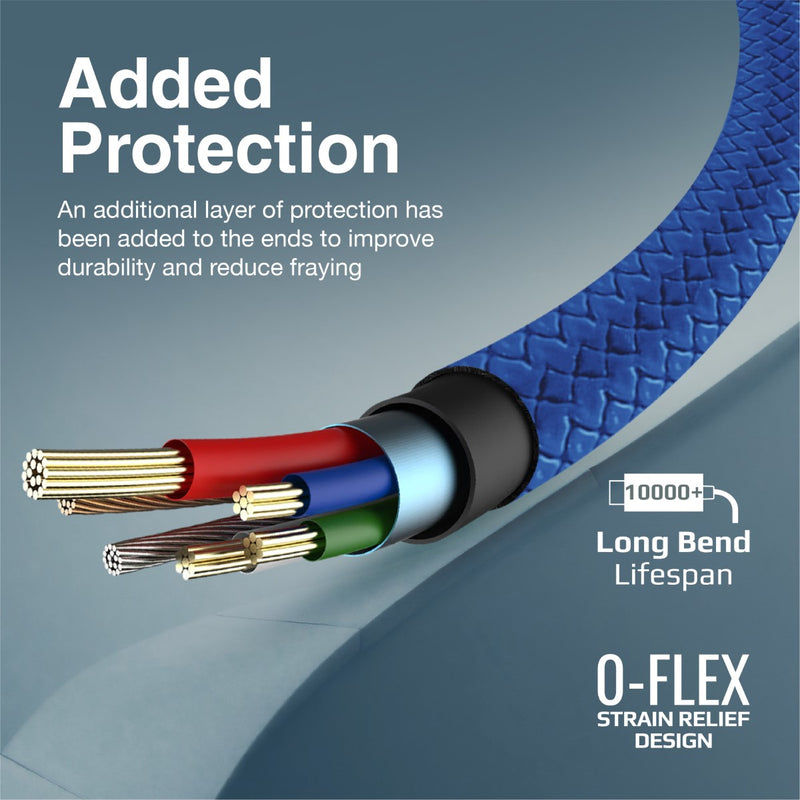Promate Technologies - High Tensile Strength Data & Charge Cable for Apple Devices