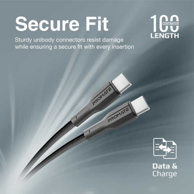 Promate Technologies - High Tensile Strength Data & Charge USB-C Cable