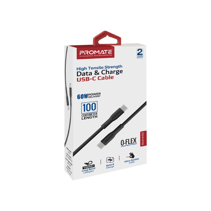Promate Technologies - High Tensile Strength Data & Charge USB-C Cable