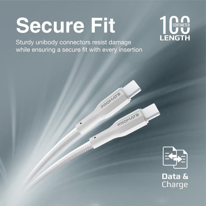Promate Technologies - High Tensile Strength Data & Charge USB-C Cable