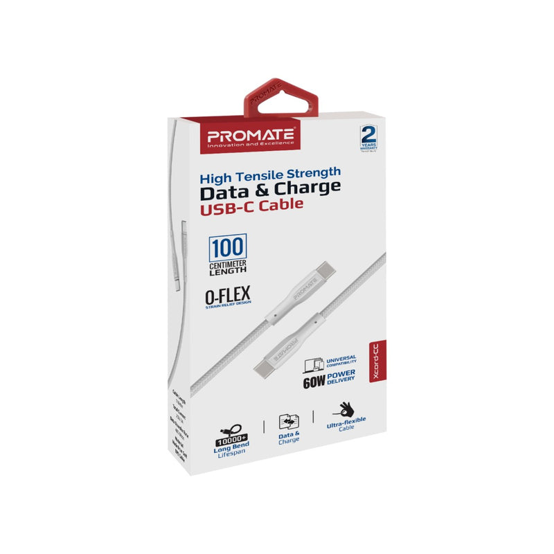 Promate Technologies - High Tensile Strength Data & Charge USB-C Cable
