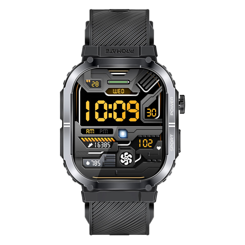 Promate Technologies - SportFit™ Tough-Built Smartwatch with BT Calling