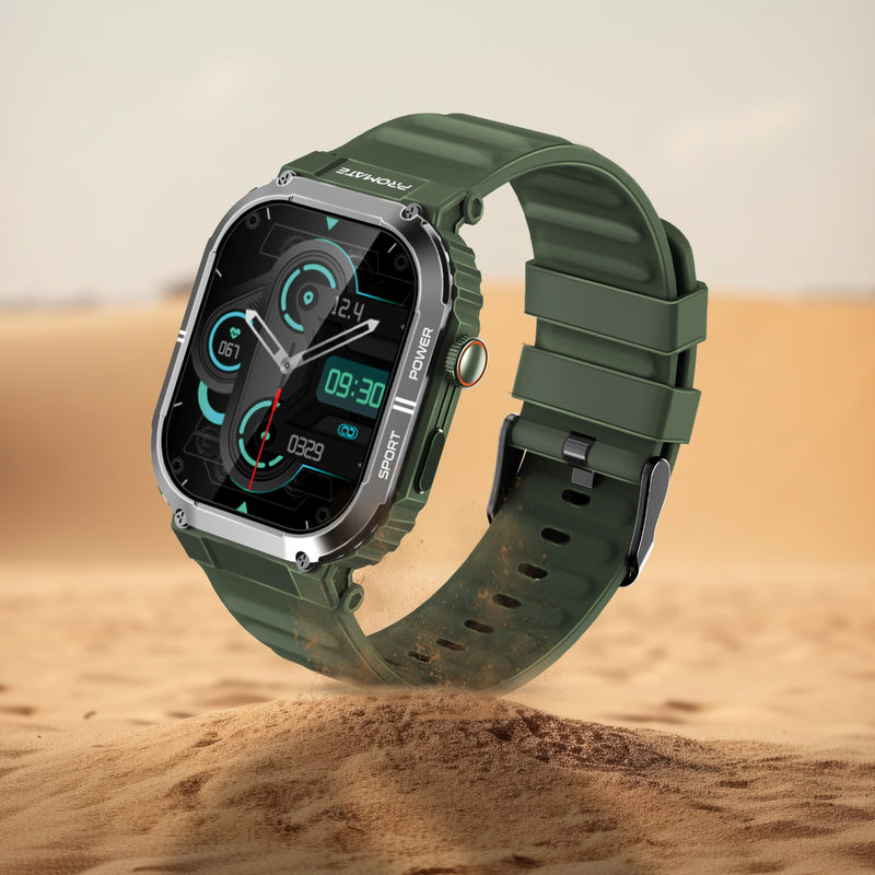 Promate Technologies - SportFit™ Tough-Built Smartwatch with BT Calling