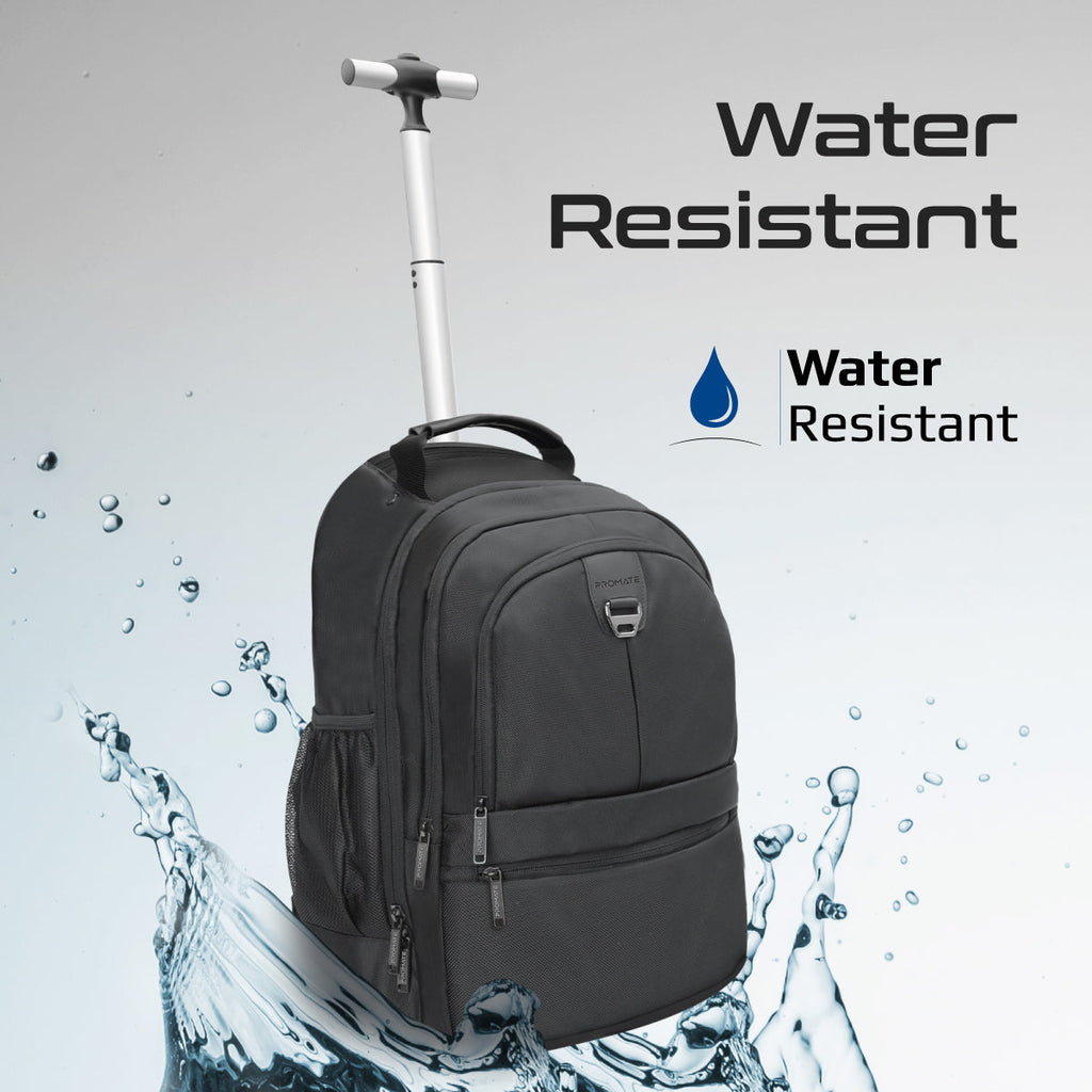 Large Capacity Trolley Bag with Multiple Compartments for 15.6” Laptops