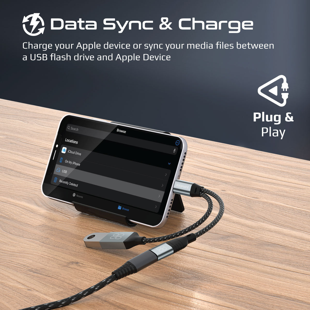 OTG Media Adapter for iOS Devices