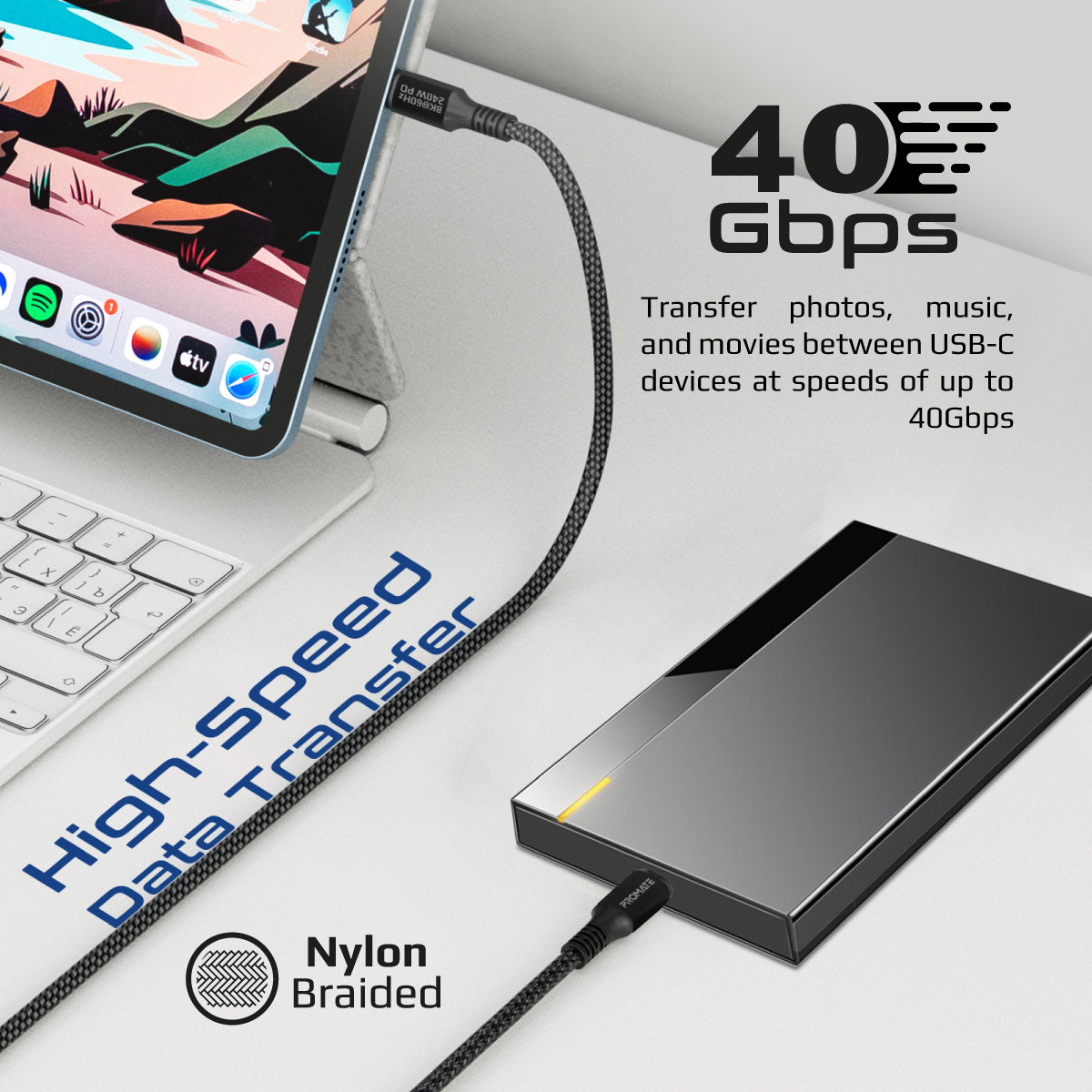 240W Super Speed Fast Charging USB-C Cable