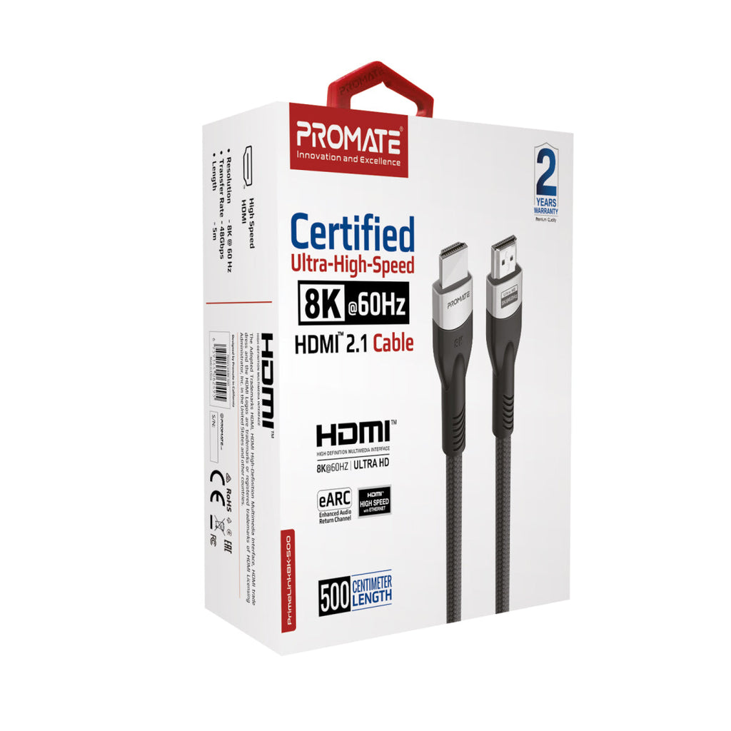 Certified Ultra-High-Speed 8K@60Hz HDMI™ Cable
