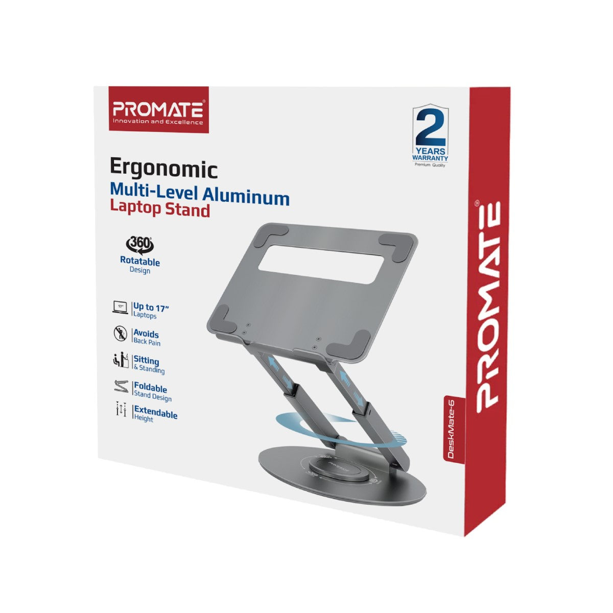 Ergonomic Multi-Level Aluminium Laptop Stand