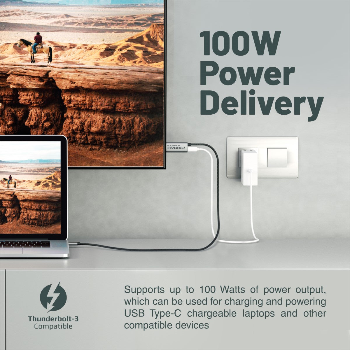 4K CrystalClarity USB-C to HDMI Cable