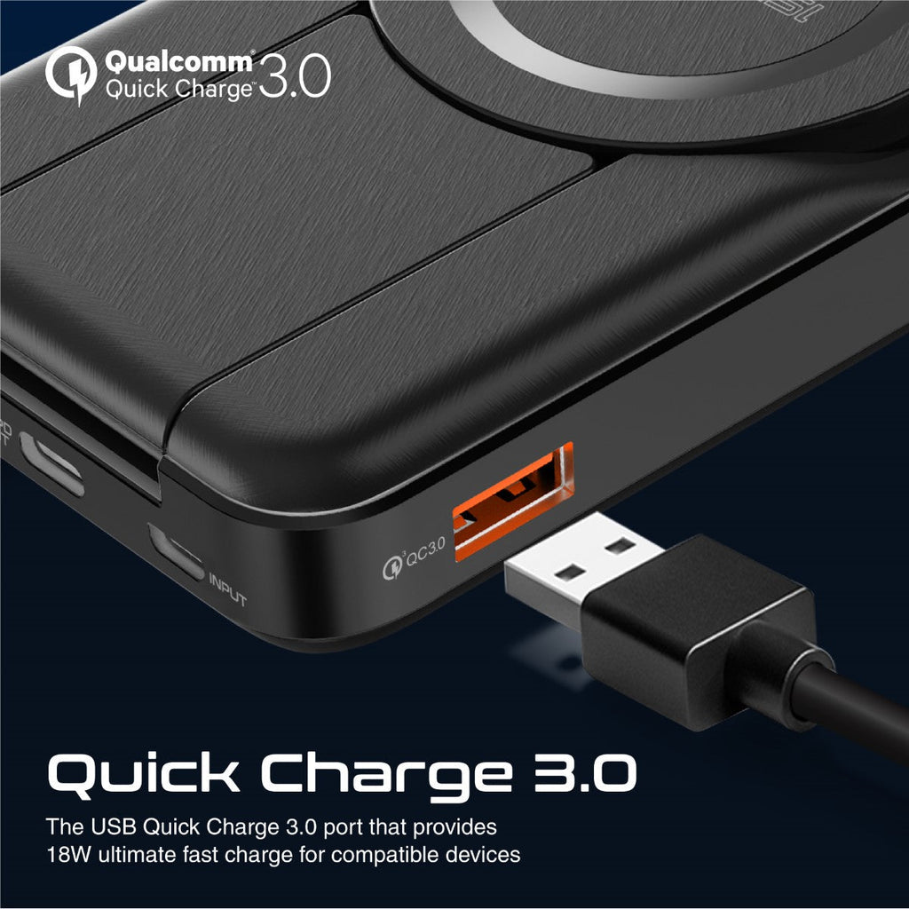 5-in-1 Foldable MagSafe Compatible Wireless Charging Power Bank