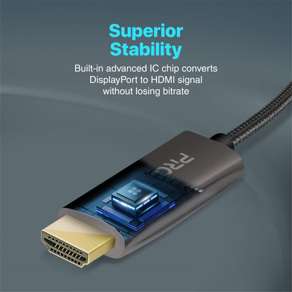 4K@60Hz High-Definition DisplayPort to HDMI Cable