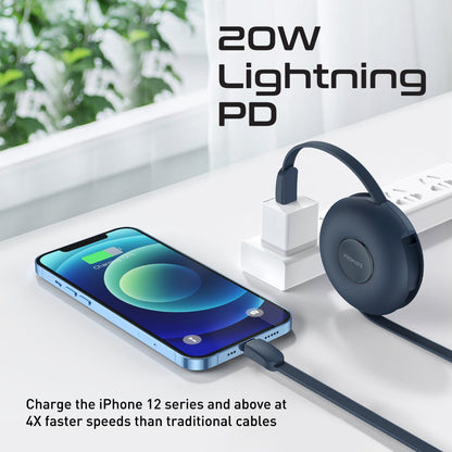 3-in-1 Retractable Magnetic Charging Cable