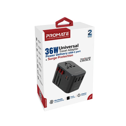 Smart Charging Surge Protected Universal Travel Adapter