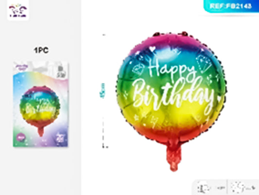 Mylar happy birthday balloons color