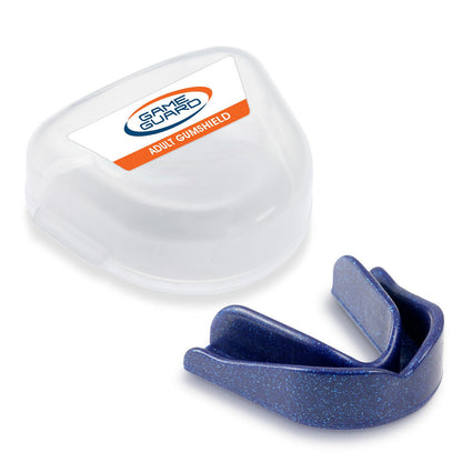 Pack of 10 - Adult Game Guard Gumshield - Blue Sparkle