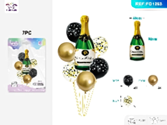 Champagne balloon set 7pc