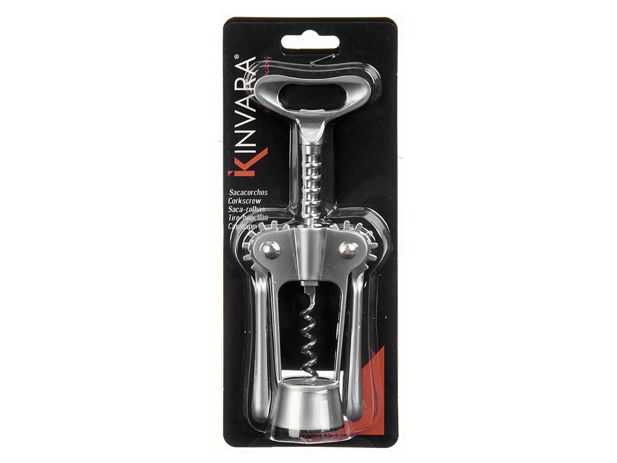 CHROME-PLATED COLOUR CORKSCREW 217GR