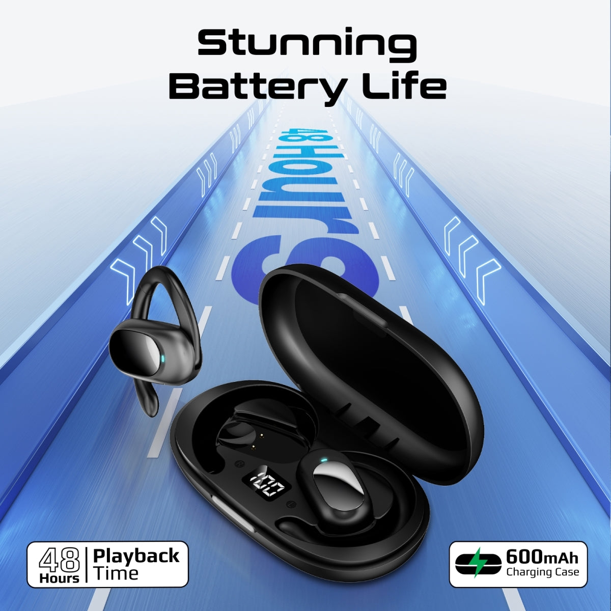 SportFit™ Open Ear True Wireless Earbuds with IntelliTouch