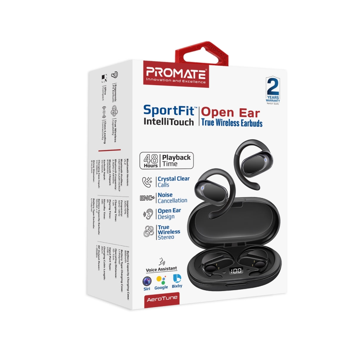 SportFit™ Open Ear True Wireless Earbuds with IntelliTouch