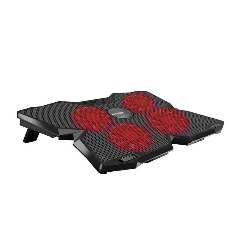 Promate Technologies - Ergonomic Laptop Cooling Pad with Silent Fan Technology