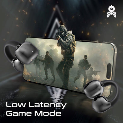 Promate Technologies - AudioFit™ Open Ear Clip On TWS Earbuds w/ IntelliTouch