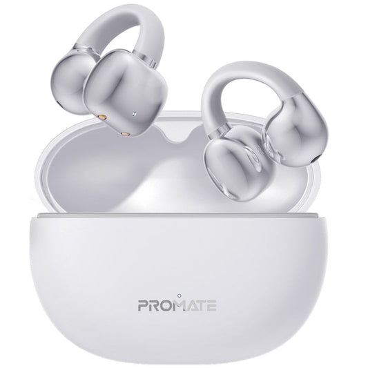 Promate Technologies - AudioFit™ Open Ear Clip On TWS Earbuds w/ IntelliTouch