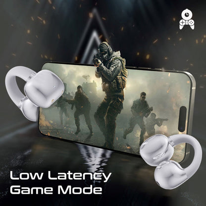 Promate Technologies - AudioFit™ Open Ear Clip On TWS Earbuds w/ IntelliTouch